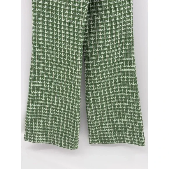 Green Checkered Women's Trousers - Picture 4 of 16